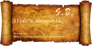 Illés Donatella névjegykártya