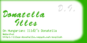 donatella illes business card